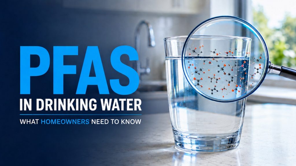 Australian homeowner checking local PFAS drinking-water monitoring information