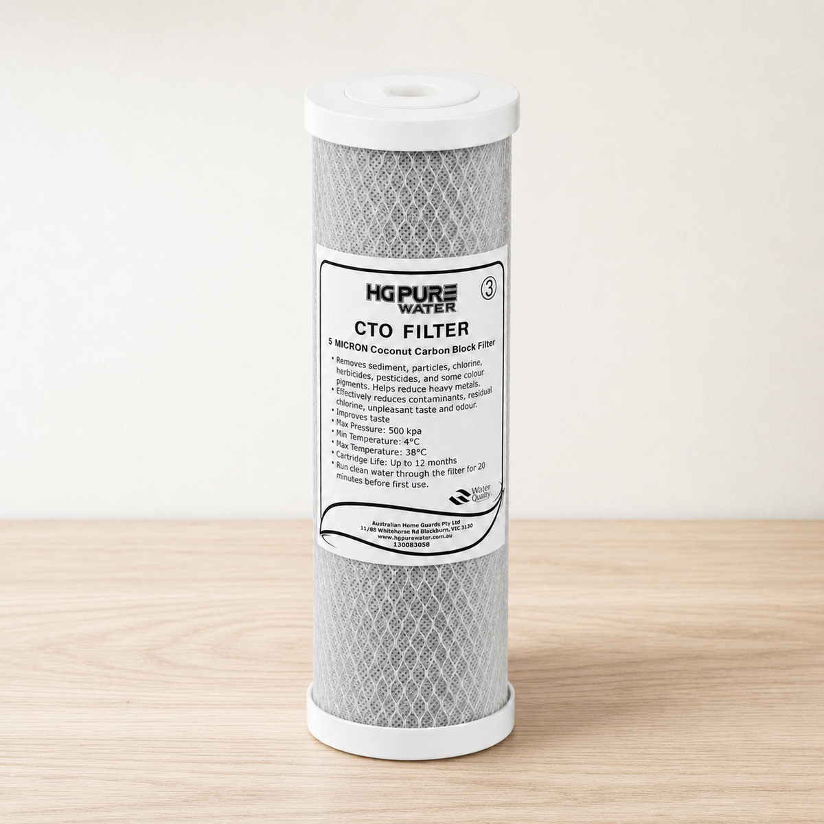 HGH-01 CTO carbon-block replacement cartridge with mesh wrap