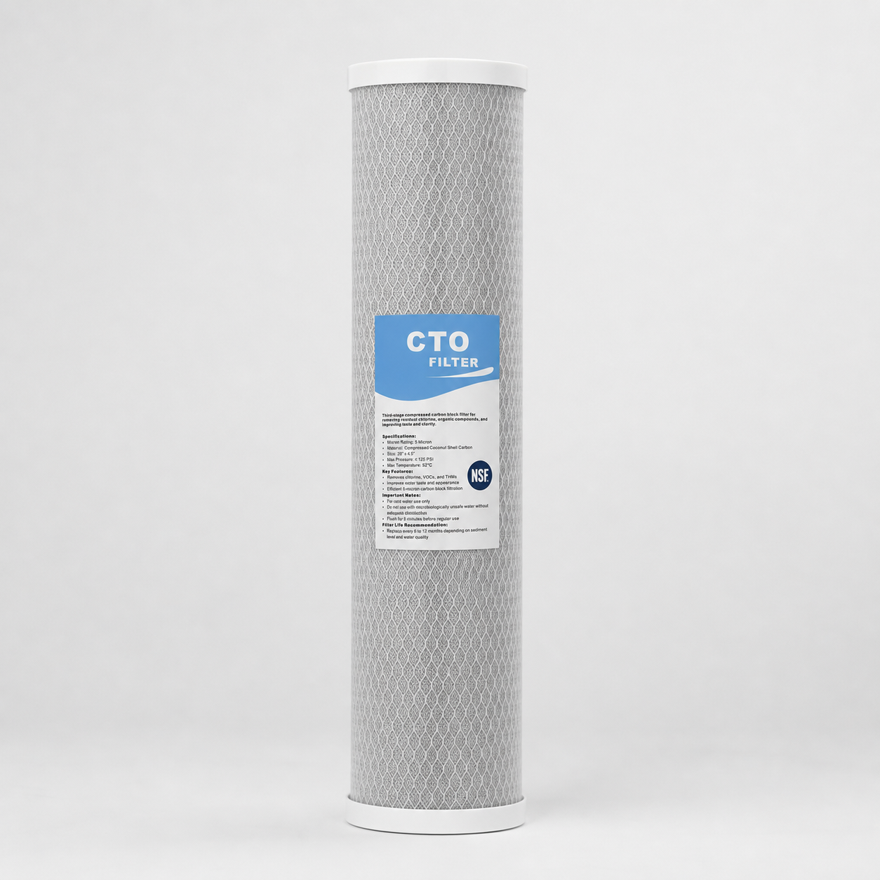 HGW-03 CTO carbon-block replacement cartridge with mesh outer wrap